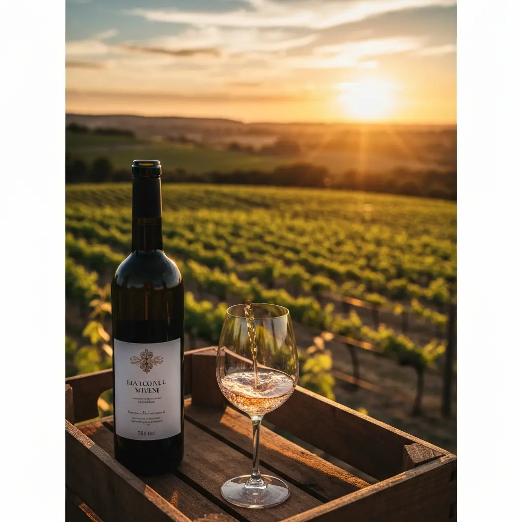 Verre de vin sans alcool servi à table avec des convives